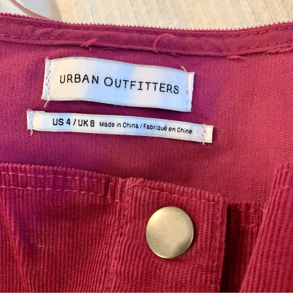 UO pink corduroy mini dress - Picture 2 of 4